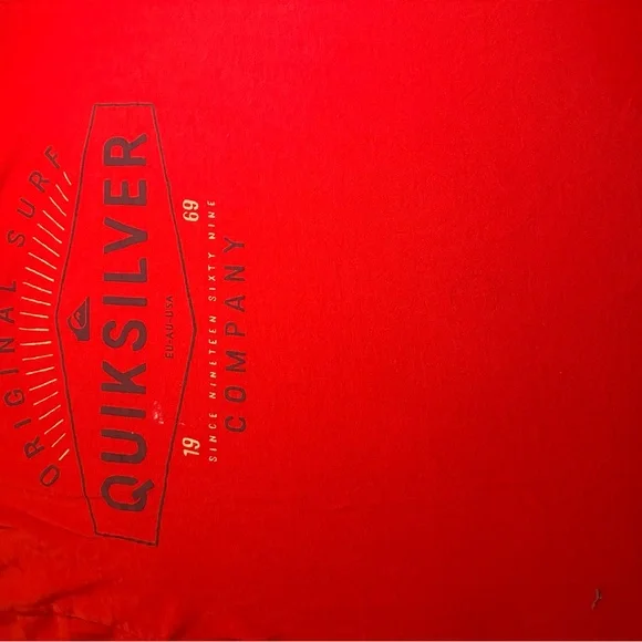 Quiksilver Red T-Shirt - Picture 2 of 5